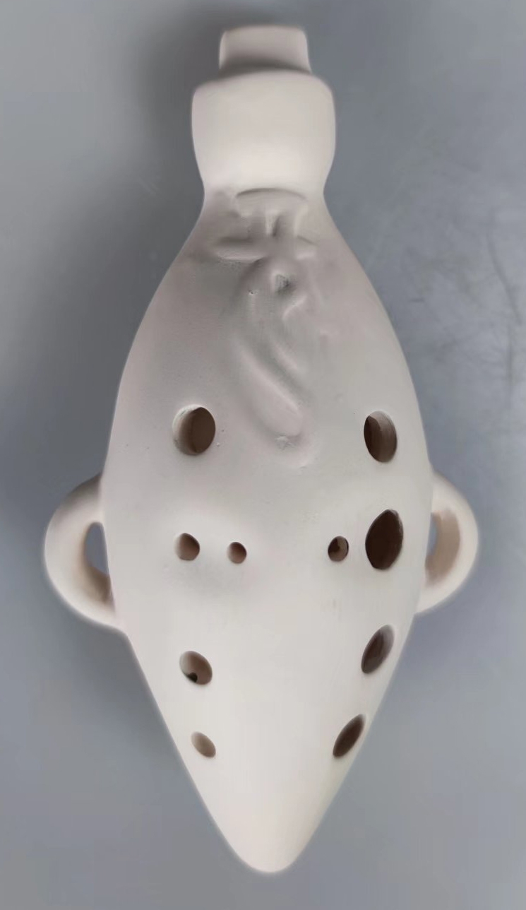 12孔中音欹器泥哨（瓷泥，孩子可以在上面绘画）